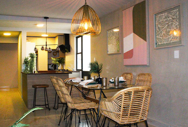 Caña Residencias deptos comedor